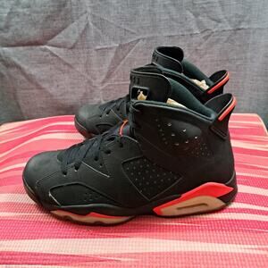 %Nike Air Jordan 6 Retro Infrared Black (2014) Men Size 10.5 / AJ12